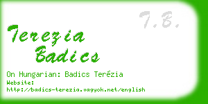 terezia badics business card