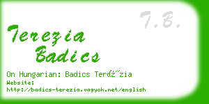 terezia badics business card